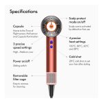 سشوار برس دار حالت دهنده دایسون مدل Supersonic nural Wave+Curl diffuser HD16 SBBP - Image 3